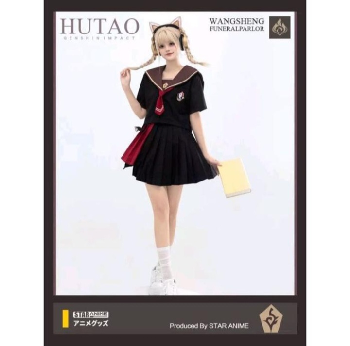 KOSTUM HUTAO VERSI SEIFUKU LENGAN PENDEK
